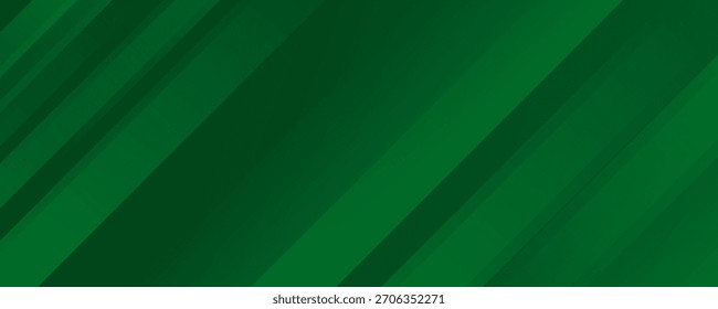 Geometric Green Background with Diagonal Stripes and Gradients. 