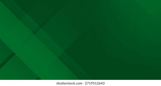 Fondo verde geométrico con rayas diagonales y Gradientes. Telón de fondo minimalista de Vector para el Día de San Patricio irlandés