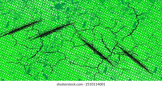 Fundo verde geométrico com abaulamento e gradiente de aquarela diagonal. Vetor minimalista fundo para o dia de São Patrício na Irlanda