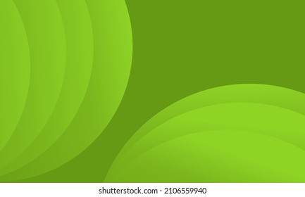geometric green background with dynamic shapes design