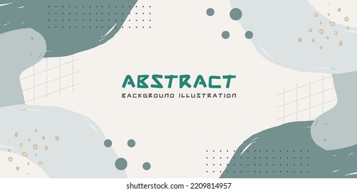 Fondo verde geométrico con diseño de plantillas de banners de forma líquida