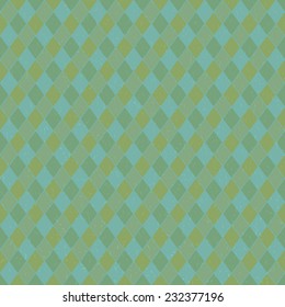 geometric green and blue rhomb textured seamless background