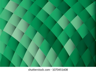 Geometric Green color abstract background.