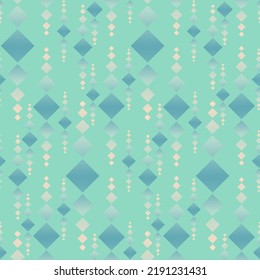 Geometric green mint background seamless pattern, vector illustration for textile and scrapbook design