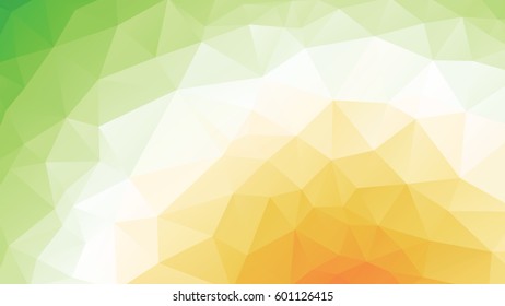 geometric green orange spring texture background