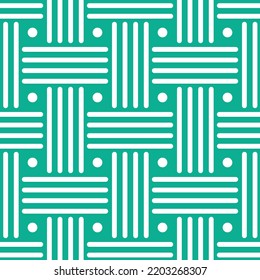 Geometric  green simetry line pattern seamless 