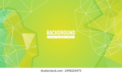 Fondo Abstractas bajo de polietileno amarillo verde geométrico