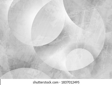 Geometric grey circles abstract hi-tech grunge backgroud. Vector illustration