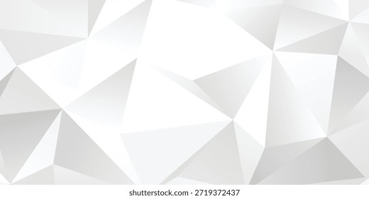 Fondo poligonal gris geométrico con triángulos facetados para el diseño moderno y el arte minimalista eps10