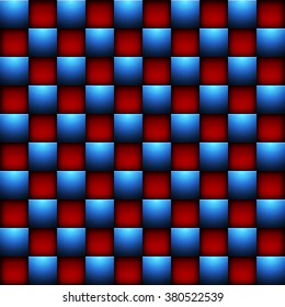 Geometric grid background.