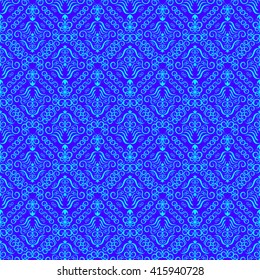 Geometric grid background. Classic vintage background. Abstract  background with geometric elements. Colorful background. Seamless background. Design elements for luxury products. Vector background. 