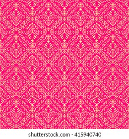Geometric grid background. Classic vintage background. Abstract  background with geometric elements. Colorful background. Seamless background. Design elements for luxury products. Vector background. 