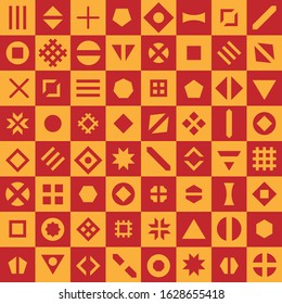 Geometric grid background Modern colorful abstract vector texture Seamless pattern