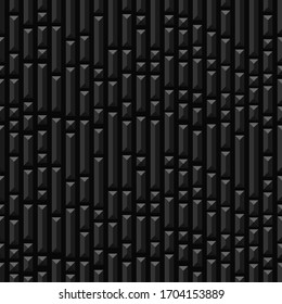 Geometric grid background Modern dark black abstract vector seamless texture