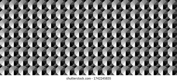 Geometric grid background. Modern dark abstract vector texture.
