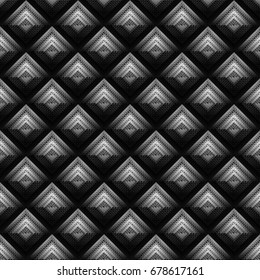 Geometric grid background. Modern dark abstract seamless texture.