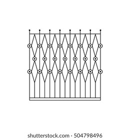 Geometric Grid Fencing Design