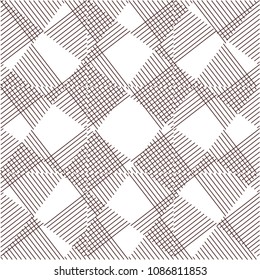 Geometric grid with lines, rhombuses, squares.Figures in a chaotic manner.Template for use and decoration.Design.Geometric abstract composition.Pattern of geometric shapes.Straight line.Graphics.