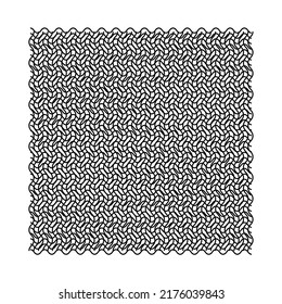 Geometrisches Gitter mit unregelmäßigem Flügel, gewebt, Zickzacklinien, Vektorgrafik
