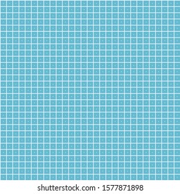 Geometric grid on a blue paper seamless texture blueprint