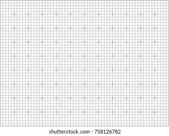 Geometric Grid On A White Paper Texture  Vector Blueprint Illustration 