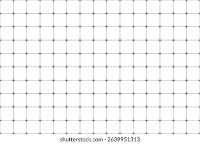 Geometric grid pattern composed by squares and dot intersections. Abstract seamless minimalist technology background