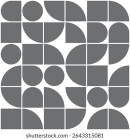 Geometric grid pattern, gray shapes, minimal abstract vector, seamless modern background, stylish digital decor