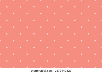 Geometric of grid of regular pattern. Design stars white on pastel red background. Design print for illustration, textile, fashion, sticker, wallpaper, background. Set 14