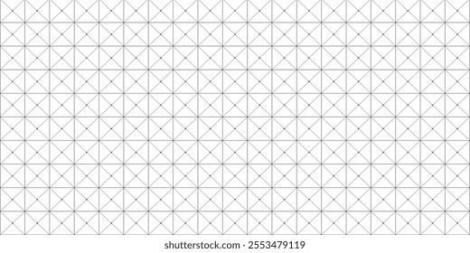 A geometric grid of triangles and diamonds forming a repetitive pattern in black and white.