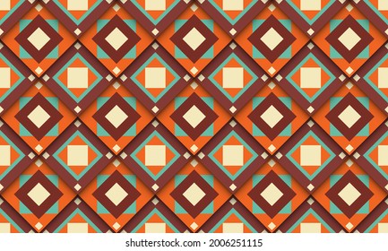 Geometric groovy pattern simple design