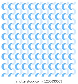 Geometric half circle pattern