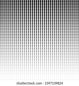 Geometrischer Halftonhintergrund. Abstrakte schwarz-weiße Textur. Vektorkunst.