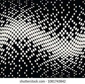 geometric halftone black pattern background