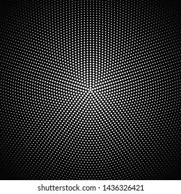 Geometric halftone circular dot pattern background - vector design