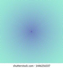 Geometric halftone circular dot pattern background - vector design