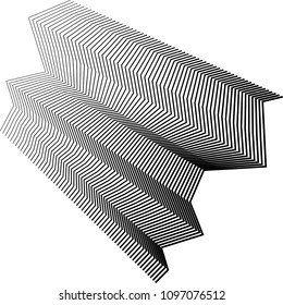 Geometric halftone design element.  Monochrome graphic. Minimal covers design.
