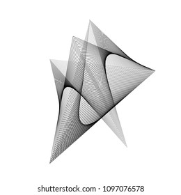 Geometric halftone design element.  Monochrome graphic. Minimal covers design.
