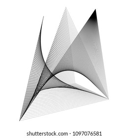 Geometric halftone design element.  Monochrome graphic. Minimal covers design.
