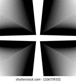Geometric halftone design element. Monochrome graphic. Minimal covers design.
