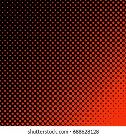 Geometric halftone dot pattern background - vector design from circles