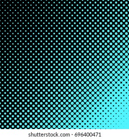 Geometric halftone dot pattern background - vector graphic design from circles in varying sizes