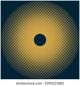 Geometric Halftone Faded Gradient Texture. Retro pixilated vector. Grunge halftone grid background. 