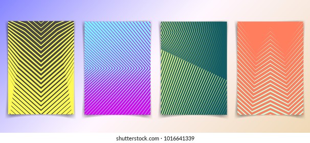 Geometric halftone gradient covers