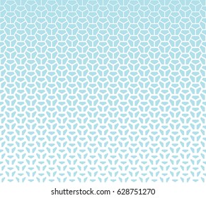 geometric halftone gradient pentagon seamless vector pattern