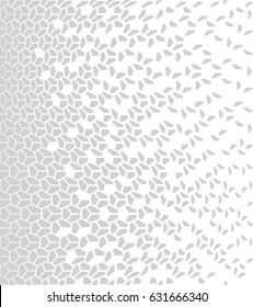 geometric halftone gradient pentagon seamless vector pattern