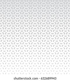 geometric halftone gradient pentagon seamless vector pattern