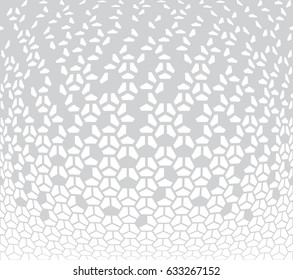geometric halftone gradient pentagon seamless vector pattern