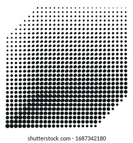 Geometric halftone gradients. Minimal  design backgrounds. Abstract shapes. Vector illustration