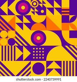 Geometric halftone graphic element line  vector colorful shapes abstract mural background design banner dot shapes