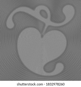 Geometric Halftone Leaf Pattern Texture 